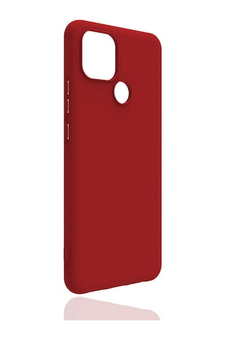 Realme C25 Kılıf Zore Biye Silikon-Kırmızı