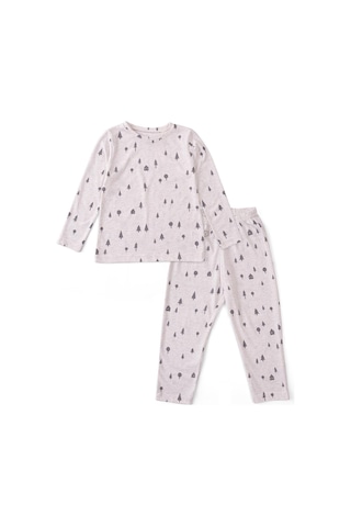 Boumini Bebek Ve Çocuk Pijama Takımı Çam Ormanı Bej