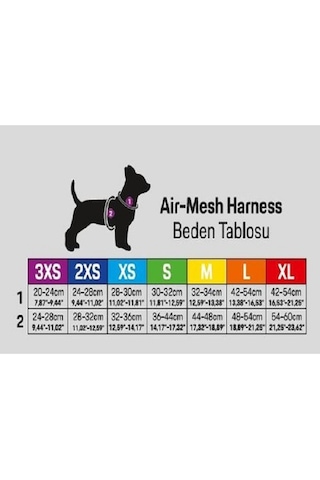 Mint Kedi Köpek Airmesh Göğüs Tasması Xl Mint