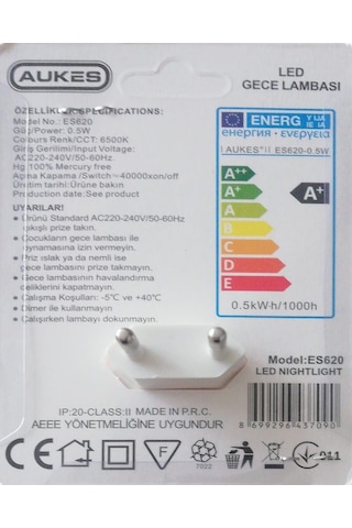 Aukes Led Gece Lambası Çok Renkli