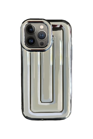 Apple Uyumlu iPhone 13 Pro Rudra Seri Labirent Desen 3d Metalik Silikon Kapak