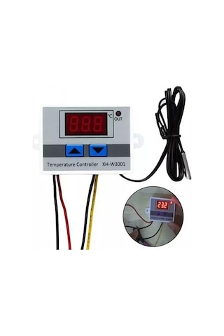 Xh-w3001 220 V Dijital Kontrol Sıcaklık Termostat Akvaryum Kuluçka Termostat Sıcaklık Kontrol Cihaz