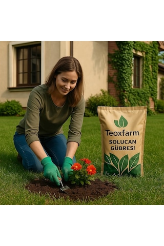 Teox Farm 20 Kg Katı Solucan Gübesi / Sebze, Meyve, Süs Bitkileri Ve Fidanlarda Kullanılır