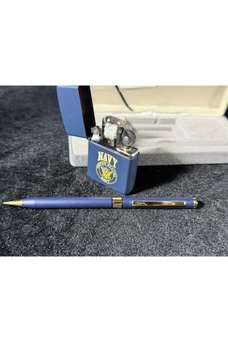 Zippo 1994 United States Navy Özel Seti Çakmak Ve Kurşun Kalem