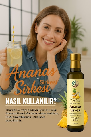 Promar  Ananas Sirkesi 250 Ml + Kinoa Tohumu Sirkesi 250 Ml