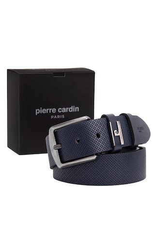 Pierre Cardin Deri Erkek Kemer En 4 Cm Pc-2099 Lacivert