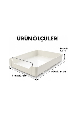 Dolap İçi Raylı Organizer Çekmece, Çekilebilir Plastik Dolap Düzenleyici, Mutfak Banyo Dolap İçi Organizer, Raylı Saklama Sepeti