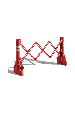 Plastik Akordiyon Bariyer Kırmızı Katlanır Açılır Kapanır Bariyer Ankara