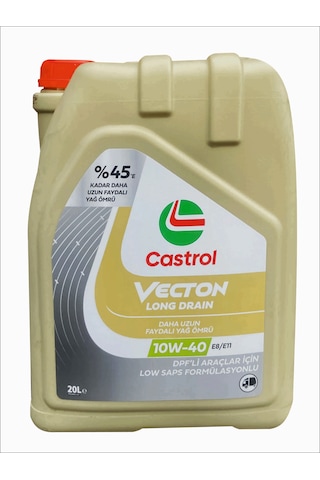 Castrol Vecton Long Drain 10W-40 E8/E11 Motor Yağı 20 L