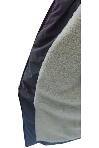 Erkek Çocuk / Kız Çocuk Çapraz Fermuar Model Kapüşonu Çıkabilen İçi Peluş Astarlı Antrasit Renk Mont Antrasit