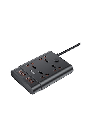Yesido Mc-08 4 Bağlantı Noktası + 6 Usb Bağlantı Noktası 2650w Çok Fonksiyonlu Yüksek Güç Soketi Ab Fiş