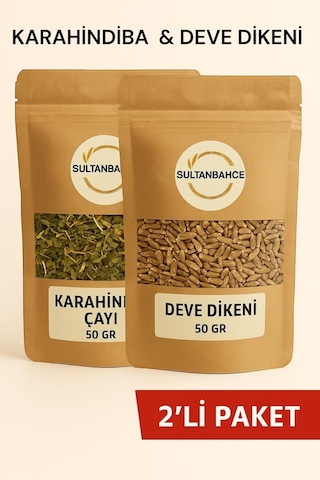 Karahindiba Çayı & Deve Dikeni Doğal Bitki Seti 2 50 Gr
