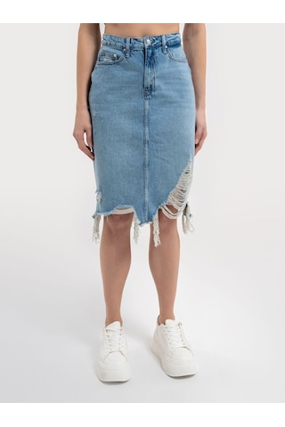 LOFT Slim Fit Kadın Etek Lf2036314 Q1.v1 Denim