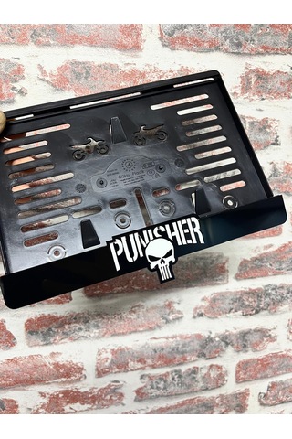 Punısher Pleksi Motor Plakalığı