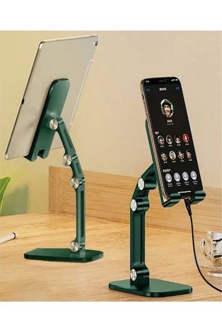 Pazly Katlanabilir Telefon-tablet Standı - Taşınabilir, Masa Ve Araba İçin Siyah