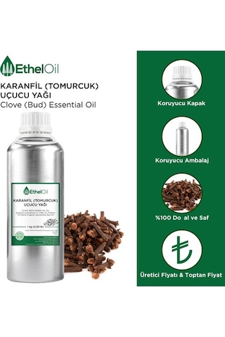 Etheloil Karanfil Tomurcuk Uçucu Yağı 1 KG