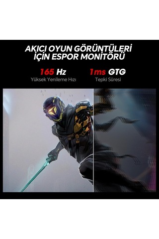 Monitör 24e3 23.8ınç, 165hz, Fhd, 1080p 1920 1080 , 1ms, Ips, Adaptive Sync, Monitörler,gaming, Hdmi 1.4 2, Dp 1.2 1,