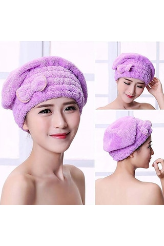 Saç Havlusu, Çabuk Kuruyan Mikrofiber Saç Kurutma Bonesi