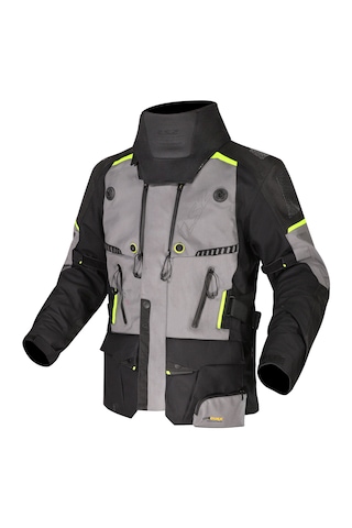 Ls2 Apollo Siyah-gri-neon Sarı 4 Mevsim Motosiklet Montu