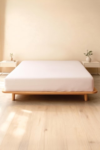 Soley Jersey %100 Pamuk Çift Kişilik Premium Lastikli Çarşaf Bej