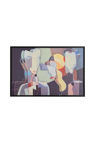 Mudo Home Vıbrant Humans Çerçeveli Tablo 100x150 Cm