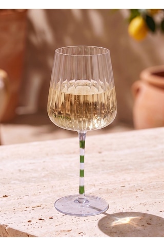 The Mia Şarap Kadehi Mor Yeşil 500 Ml Çok Renkli