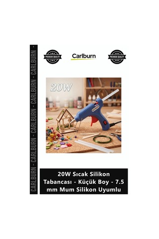 Özel Üretim Pratik Hızlı Isınan 20w Sıcak Silikon Tabancası Küçük Boy 75 Mm Mum Silikon Uyumlu