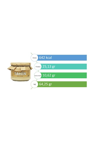 Laçoko Şekersiz Vegan İnce Öğütülmüş Susam Tahin Cam Kavanoz 275 G