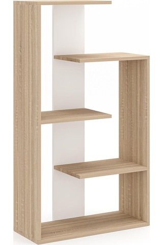 Luma Kitaplık Beyaz Meşe Beyaz - Meşe