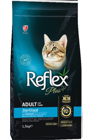Reflex Plus Somonlu Kısırlaştırılmış Yetişkin Kedi Maması 1500 G Reflex Plus Somonlu Kısırlaştırılmış Yetişkin Kedi Maması 1500 G