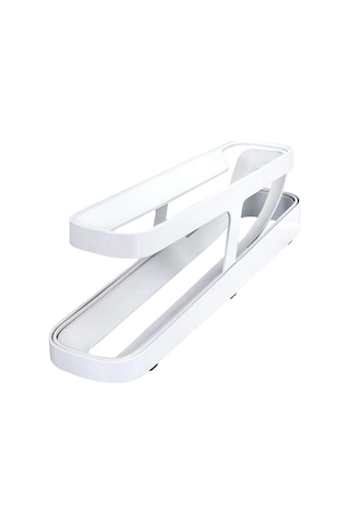 Yeni Buzdolabı Yumurta Yuvarlama Saklama Rafı Yumurta Saklama Tutucu Yuvarlanan Yumurta Dağıtıcı Buzdolabı Saklama Kutusu Beyaz