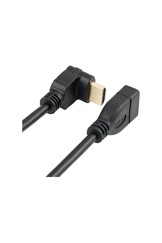 Primex Px-4667 Hdmi Dişi Erkek Uzatma, 1 Metre 90 Derece Hdmı Uzatma Kablosu Hdmı Uzatma, L Tip Hdmı Uzatma, 1 Metre Hdmı Uzatma Hdmı