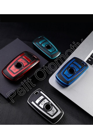 Bmw F10 F15 F16 F20 F30 F18 F25 Serisi Anahtar Kılıfı Süperlüx Keyless Gümüş