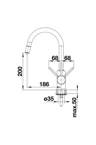 Blanco Mıda-s Evye Armatürü. Antrasit