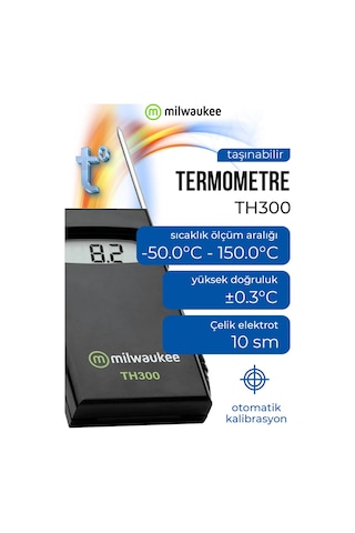 Milwaukee Th300 Dijital Paslanmaz Çelik Termometre