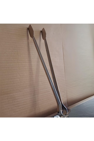 Klasik Metal Mangal Maşası 36 Cm-32 Cm-27 Cm Uzun-kısa Boy Çelik Yemek Barbekü Izgara Kömür Köz 36 Cm - 1 Adet Sku: Smg8690010532305
