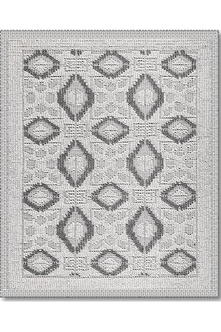 Şile Doğal Pamuklu 2'li Banyo Paspas & Halı Seti 60x100+50x60 Grey Gri