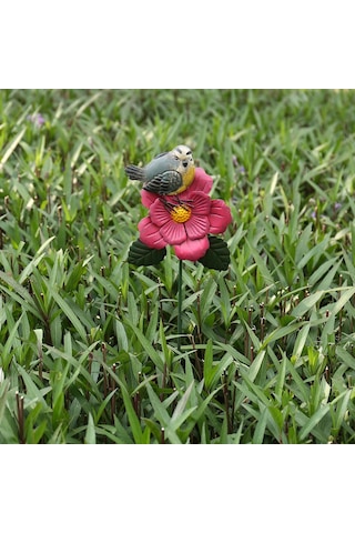 Hangfox Güçlü Demir Kuş Ve Çiçek Direği, Kırsal Stili Bahçe Dekorasyonu, Dış Mekan Kullanıma Uygun, Kolay Sabitleme, Sonbahar Bahçesi Zenginliği