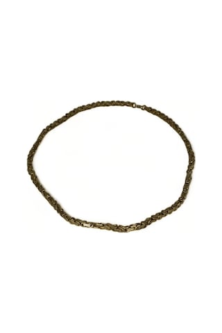 Erkek Çelik Sarı Kral Zincir 60 Cm Gold