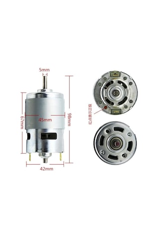 Suntek 775 Dc 12v 12000rpm Büyük Tork Düşük Gürültü