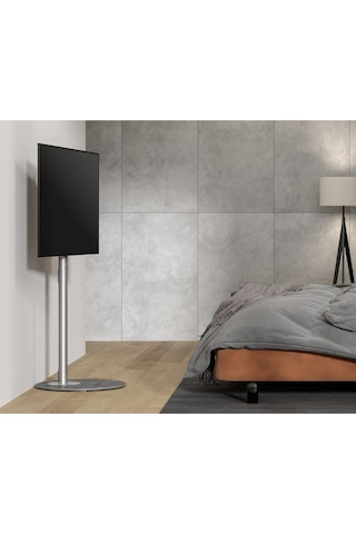 Fitueyes Tv Standı 32-60 İnç, Yüksekliği Ayarlanabilir & Döndürülebilir, Lüks Tasarım Tv Ünitesi Gri