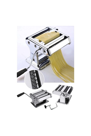 Küçük Boy Paslanmaz Çelik Manuel Erişte Ve Makarna Makinesı 150mm Vd6175 Inox