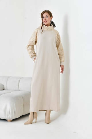 FTZ Women Ftz Kadın Kapitoneli İki İp Elbise Beige 30982 Beige Bej