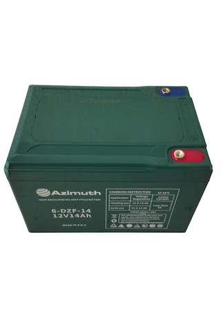 Azimuth 12v 14 Ah Elektirkli Bisiklet Jel Akü