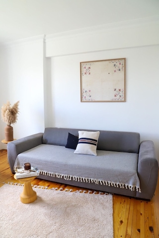 Yıldız Antrasit Oturma Yerini Kapatan Koltuk, Çekyat, Kanepe Örtüsü/ Şalı 115x200 Cm Koyu Gri