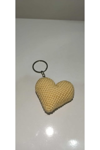 Amigurumi Dağıtmalık Düğün Kına Nikah Toptan Örgü Kalp Anahtarlık