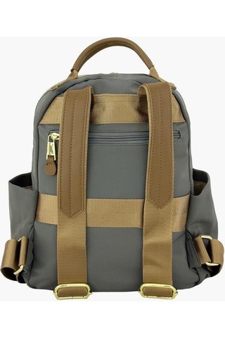 Bolsas Saten Kumaş Kadın Sırt Çanta Gri 1045 Gri