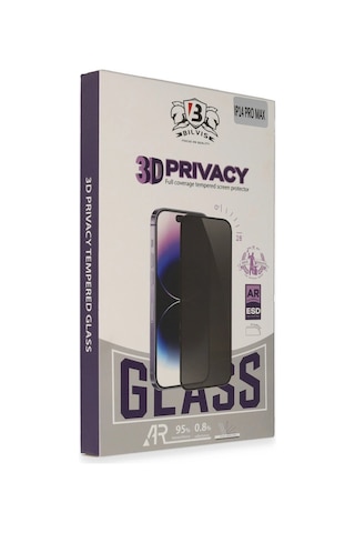 Apple iPhone Uyumlu 15 Pro Max Bilvis 3d Hayalet Cam Ekran Koruyucu - 100