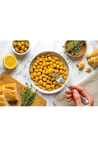 Doğal Salamura Yeşil Zeytin 500 Gr