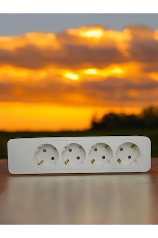 Asyagrup Seldur Dörtlü Çocuk Korumalı Topraklı Grup Priz Kablosuz